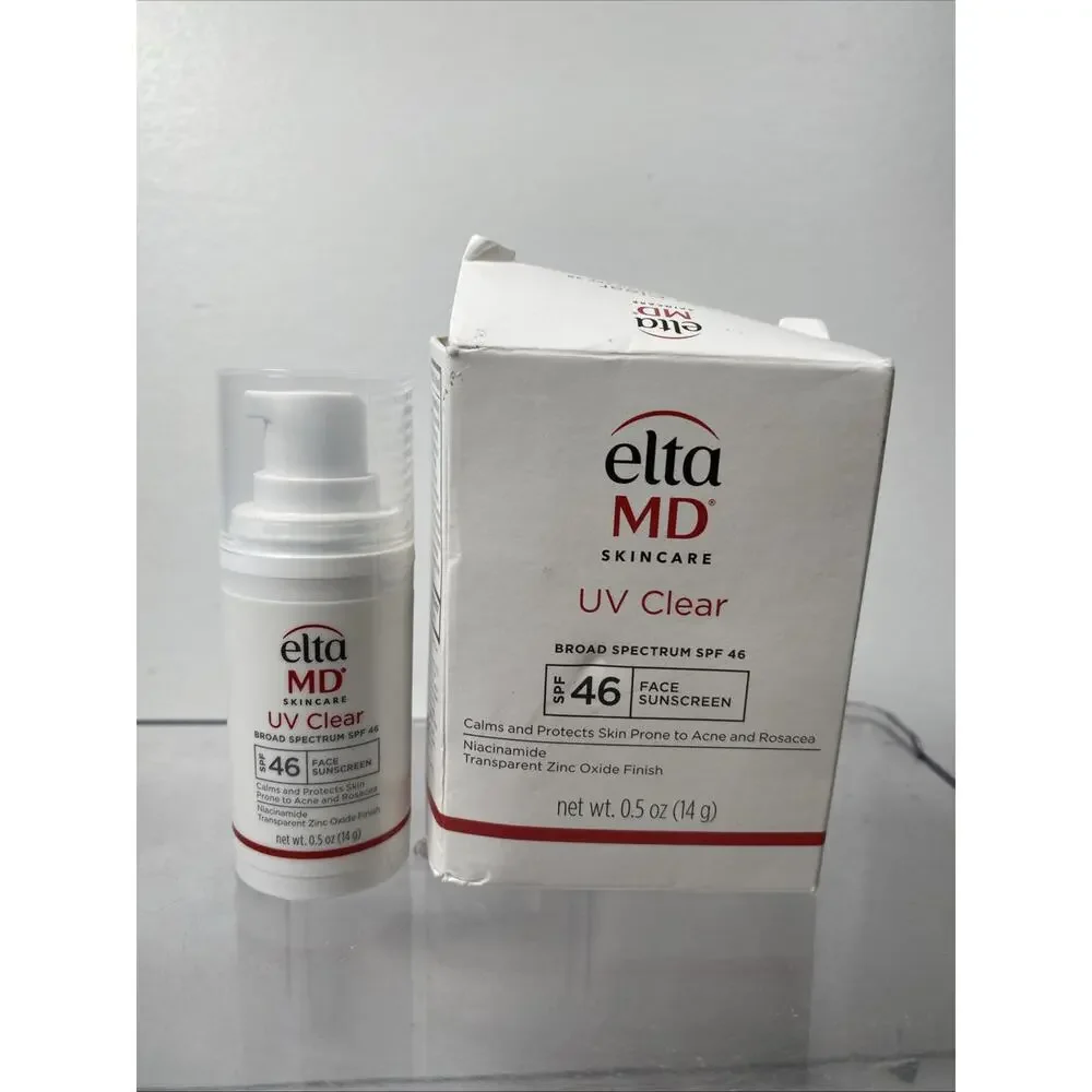 Elta MD UV Clear Broad Spectrum SPF 46 Facial Suncreen 14g 0.5oz EXP 2/2028 NEW